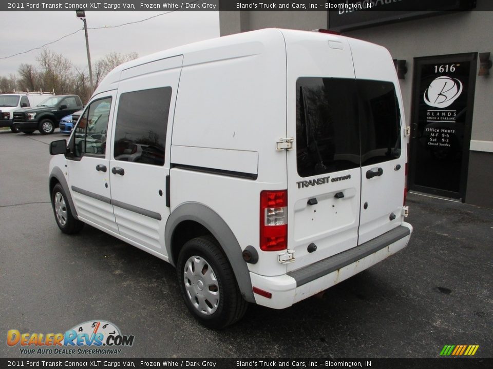 2011 Ford Transit Connect XLT Cargo Van Frozen White / Dark Grey Photo #3