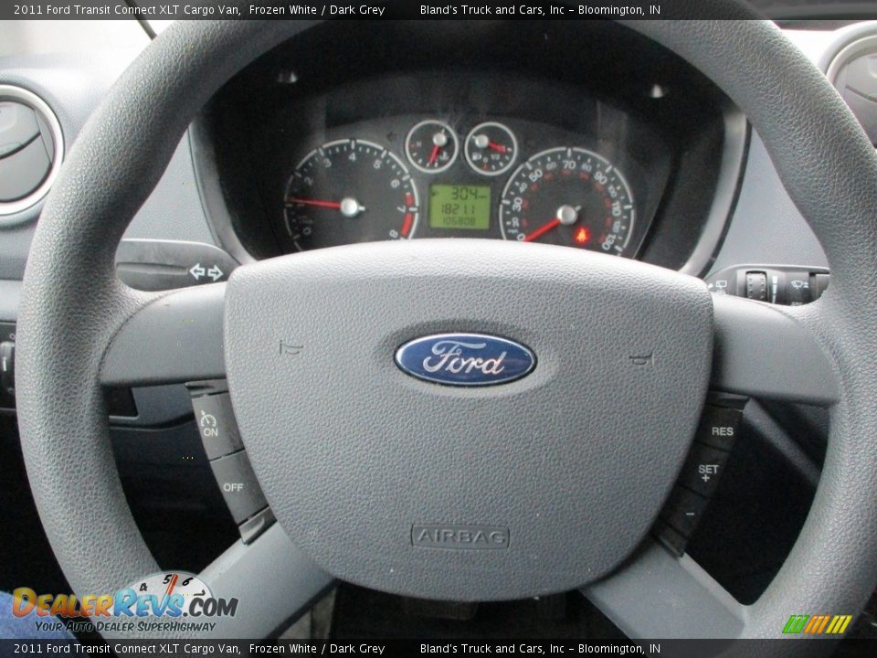 2011 Ford Transit Connect XLT Cargo Van Frozen White / Dark Grey Photo #10