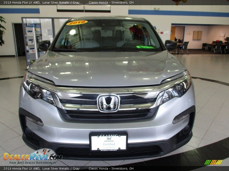 2019 Honda Pilot LX AWD Lunar Silver Metallic / Gray Photo #2