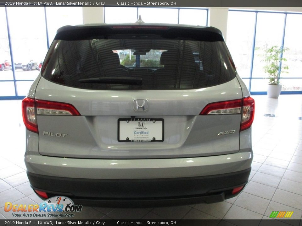 2019 Honda Pilot LX AWD Lunar Silver Metallic / Gray Photo #8