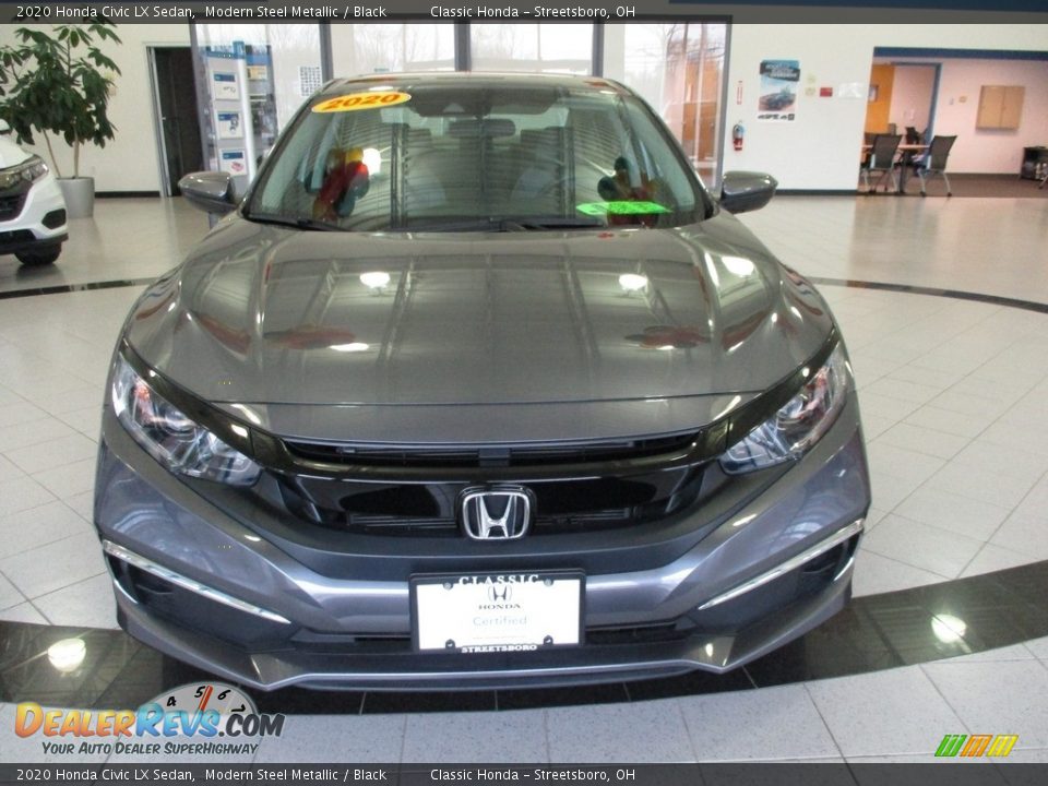2020 Honda Civic LX Sedan Modern Steel Metallic / Black Photo #2