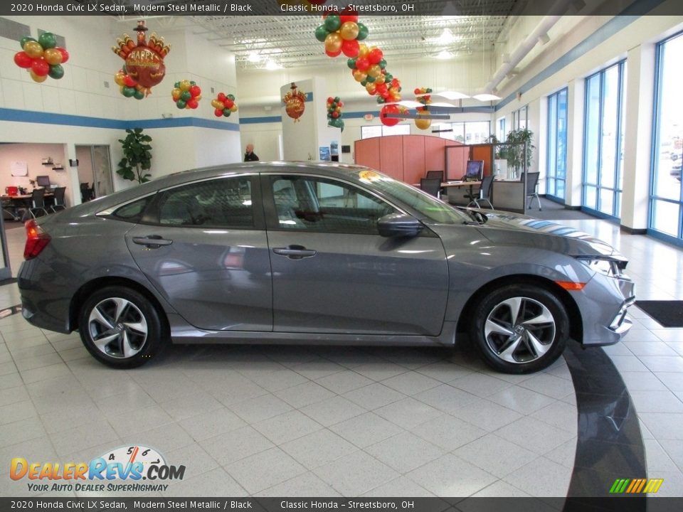 2020 Honda Civic LX Sedan Modern Steel Metallic / Black Photo #4