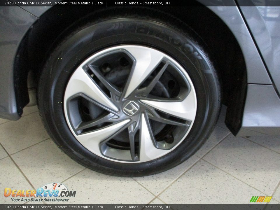 2020 Honda Civic LX Sedan Modern Steel Metallic / Black Photo #6