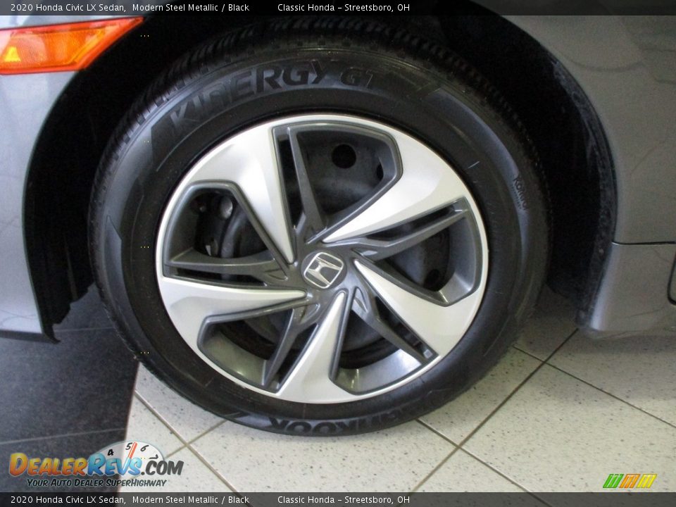 2020 Honda Civic LX Sedan Modern Steel Metallic / Black Photo #12