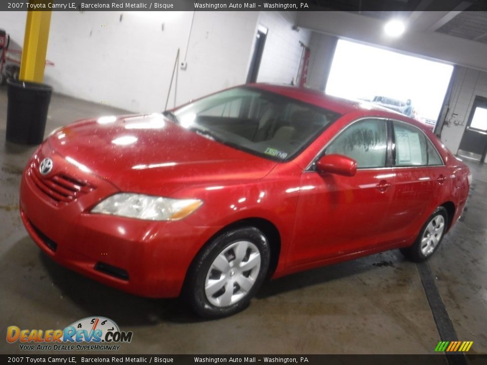 2007 Toyota Camry LE Barcelona Red Metallic / Bisque Photo #4