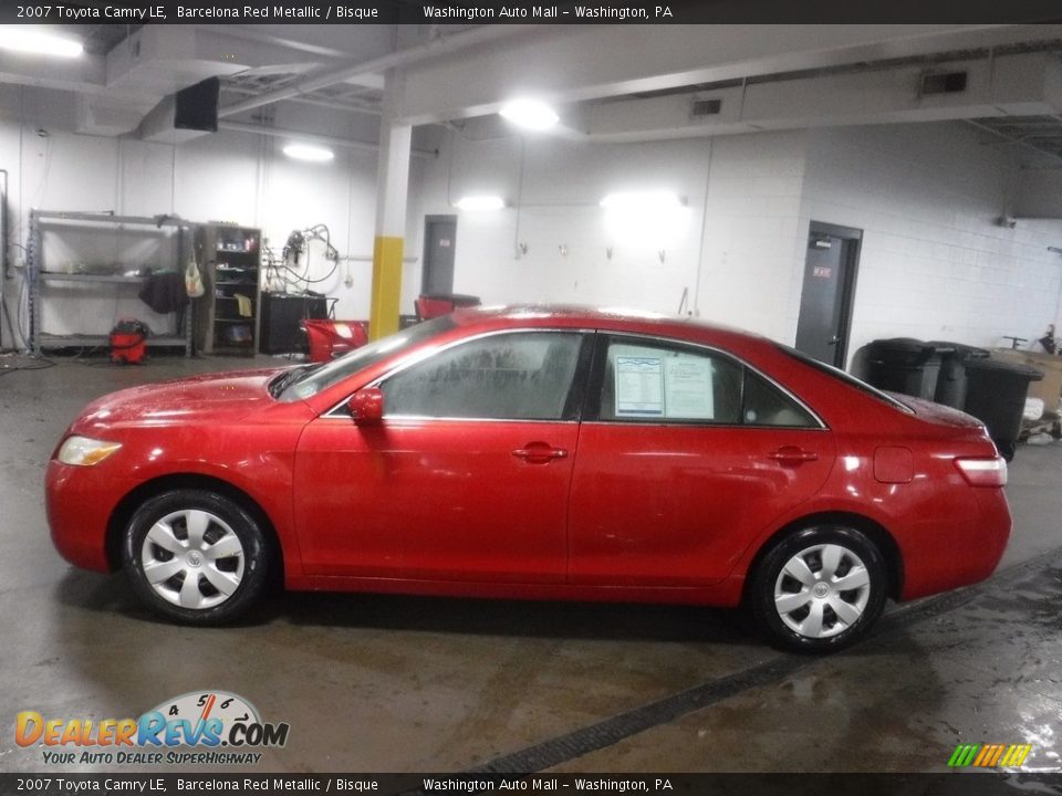 2007 Toyota Camry LE Barcelona Red Metallic / Bisque Photo #5