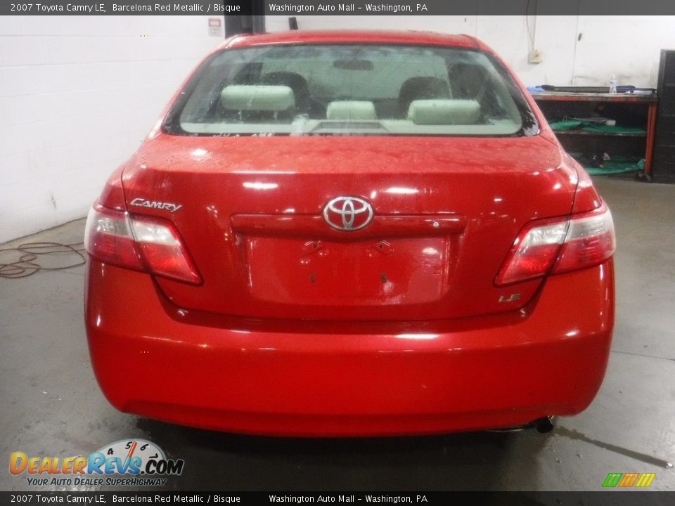 2007 Toyota Camry LE Barcelona Red Metallic / Bisque Photo #7