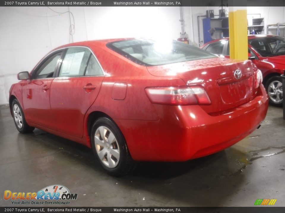 2007 Toyota Camry LE Barcelona Red Metallic / Bisque Photo #8