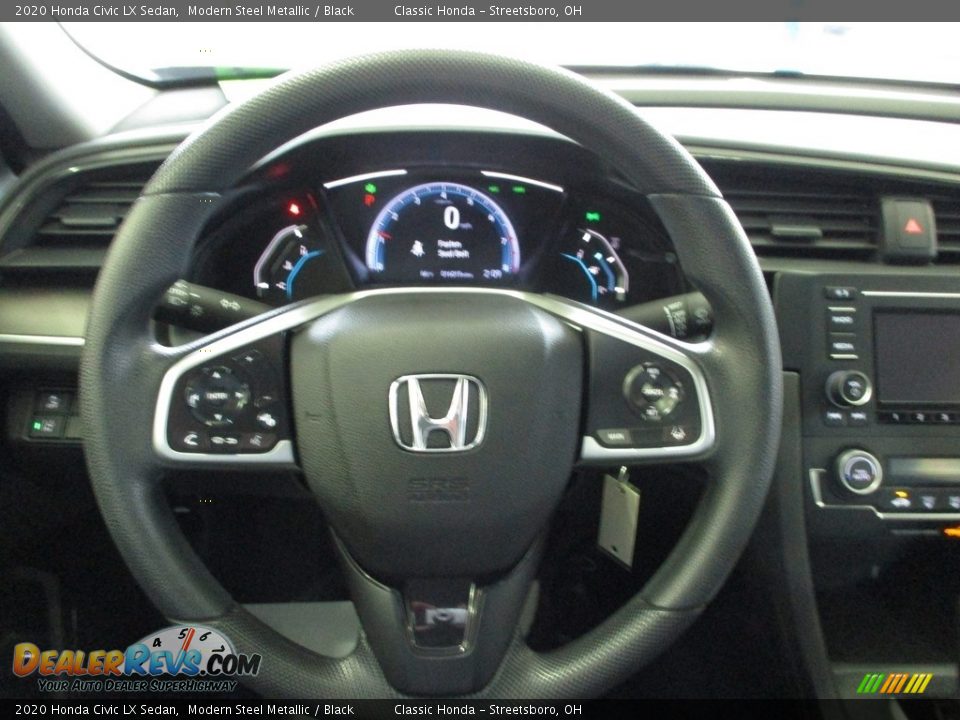 2020 Honda Civic LX Sedan Modern Steel Metallic / Black Photo #29