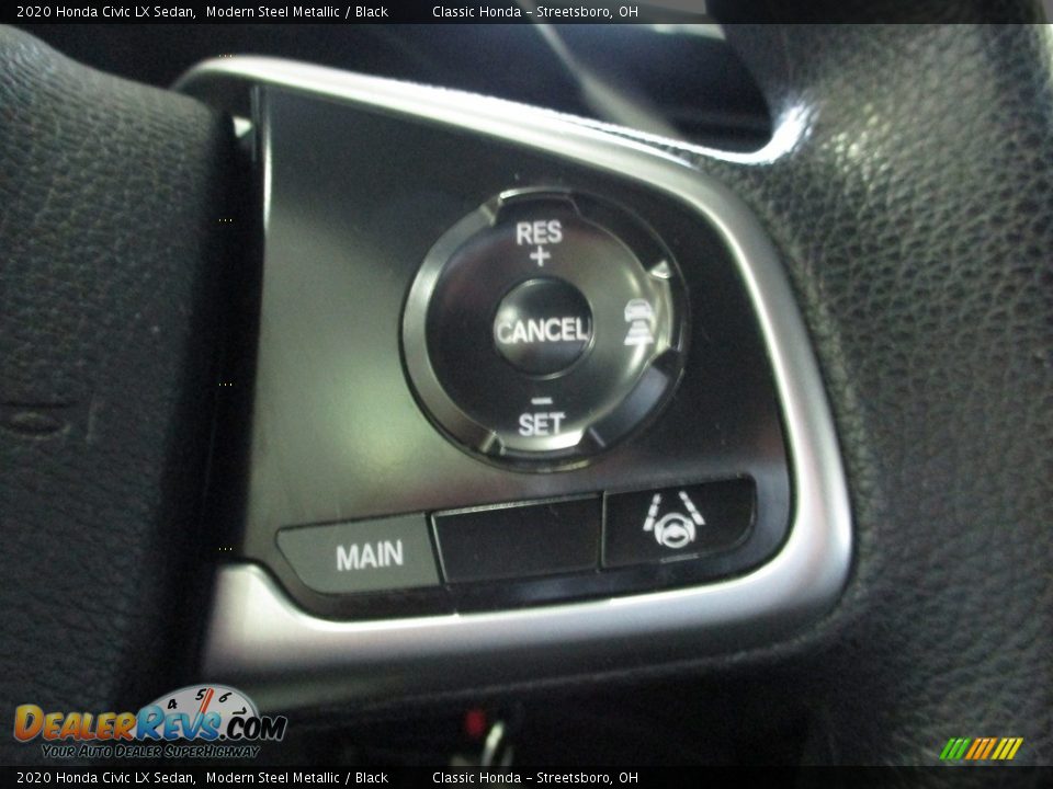 2020 Honda Civic LX Sedan Modern Steel Metallic / Black Photo #31