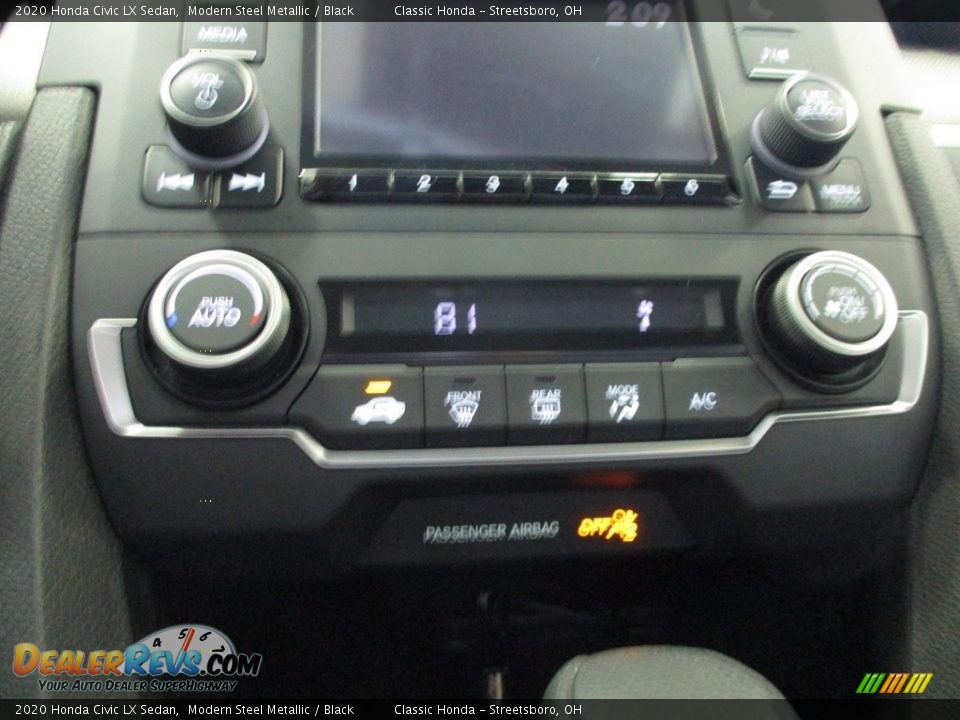2020 Honda Civic LX Sedan Modern Steel Metallic / Black Photo #34