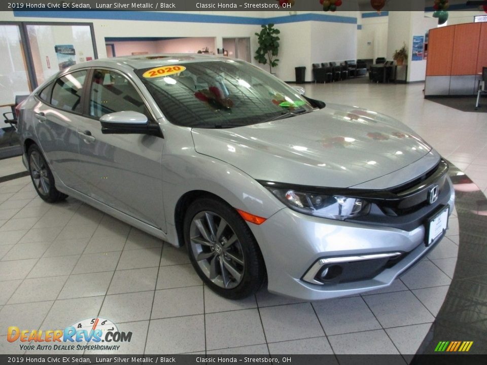 2019 Honda Civic EX Sedan Lunar Silver Metallic / Black Photo #3