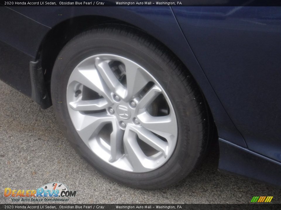 2020 Honda Accord LX Sedan Obsidian Blue Pearl / Gray Photo #3