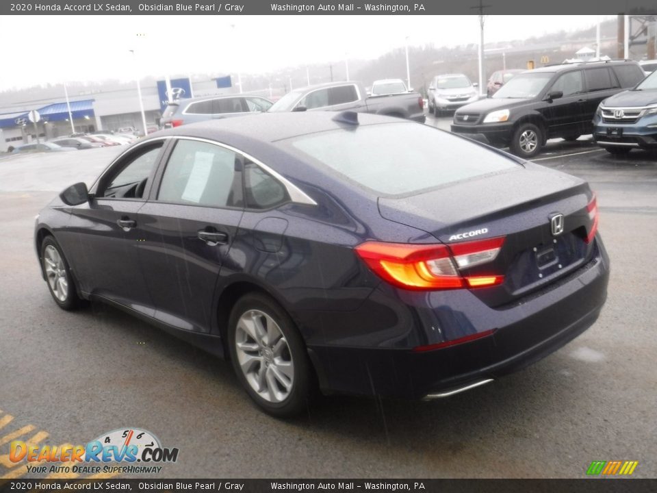 2020 Honda Accord LX Sedan Obsidian Blue Pearl / Gray Photo #7