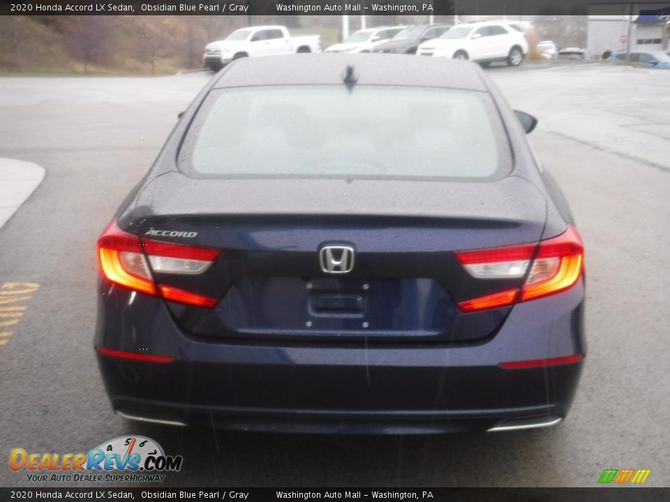 2020 Honda Accord LX Sedan Obsidian Blue Pearl / Gray Photo #8