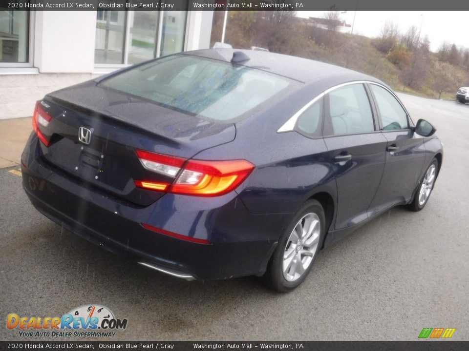 2020 Honda Accord LX Sedan Obsidian Blue Pearl / Gray Photo #9