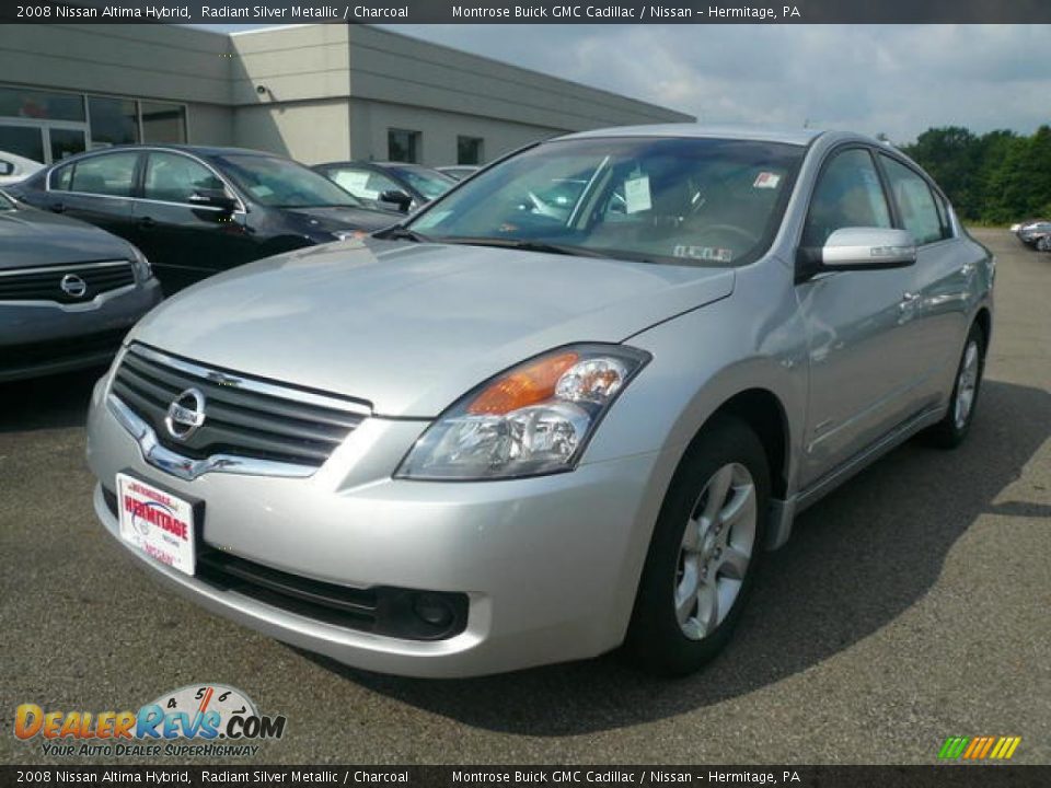 2008 Nissan Altima Hybrid Radiant Silver Metallic / Charcoal Photo #1