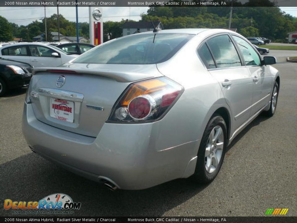 2008 Nissan Altima Hybrid Radiant Silver Metallic / Charcoal Photo #2