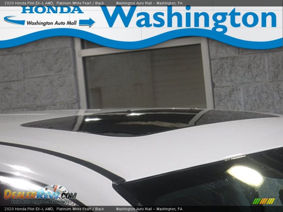 2020 Honda Pilot EX-L AWD Platinum White Pearl / Black Photo #3