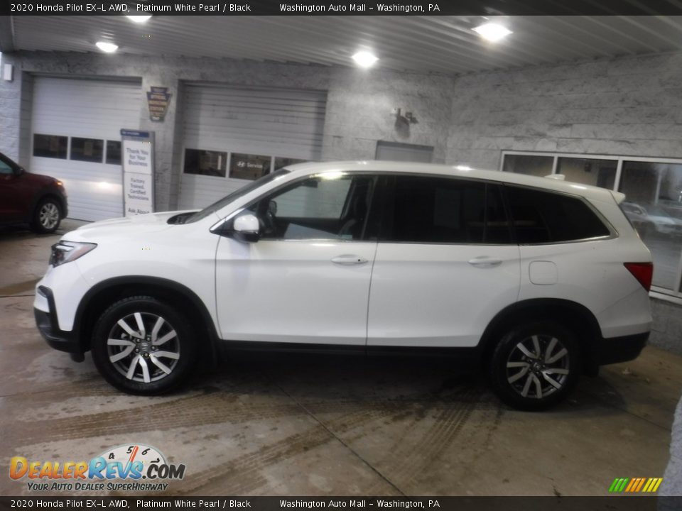 2020 Honda Pilot EX-L AWD Platinum White Pearl / Black Photo #6