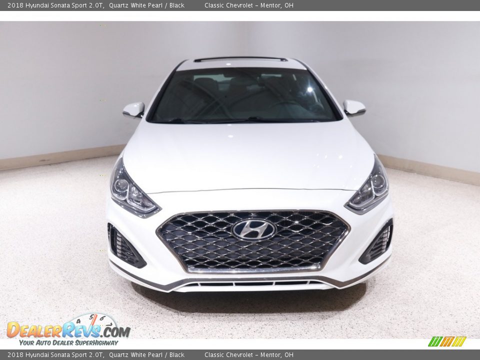 2018 Hyundai Sonata Sport 2.0T Quartz White Pearl / Black Photo #2