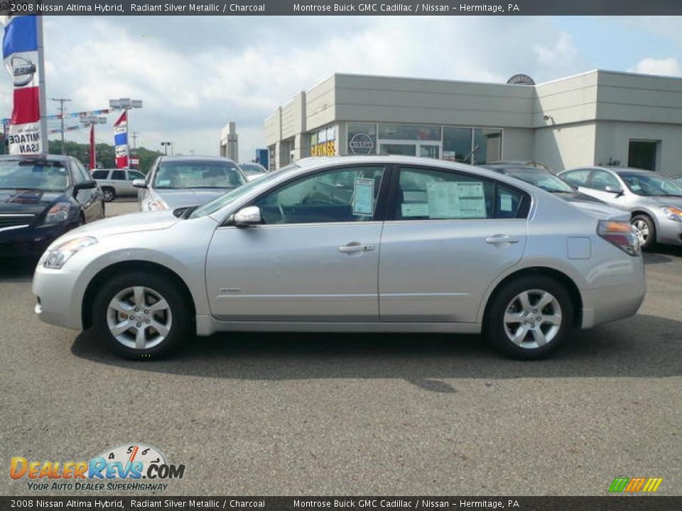 2008 Nissan Altima Hybrid Radiant Silver Metallic / Charcoal Photo #3