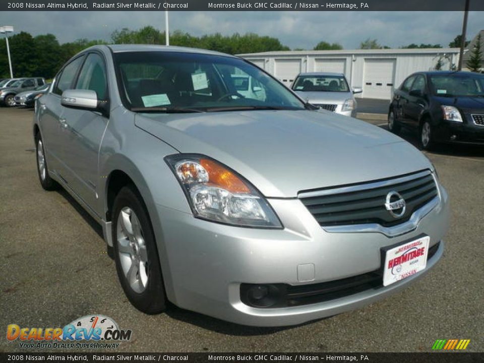 2008 Nissan Altima Hybrid Radiant Silver Metallic / Charcoal Photo #4