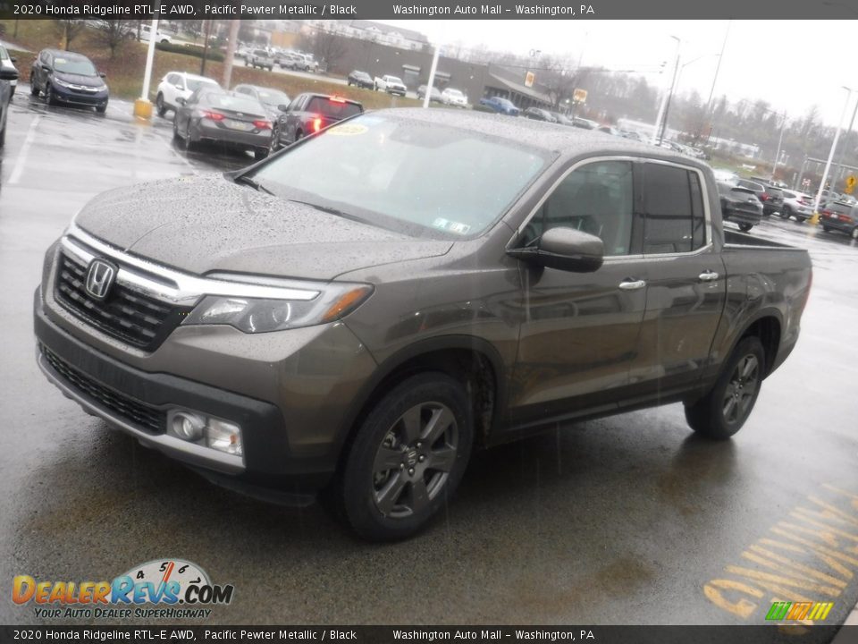 2020 Honda Ridgeline RTL-E AWD Pacific Pewter Metallic / Black Photo #6