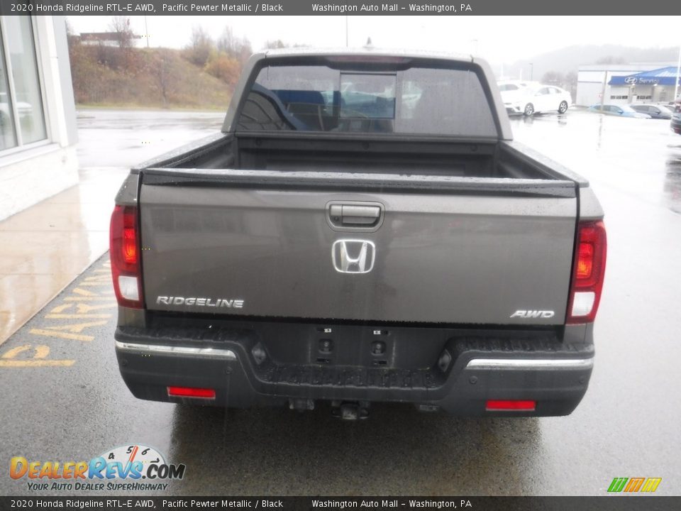 2020 Honda Ridgeline RTL-E AWD Pacific Pewter Metallic / Black Photo #8