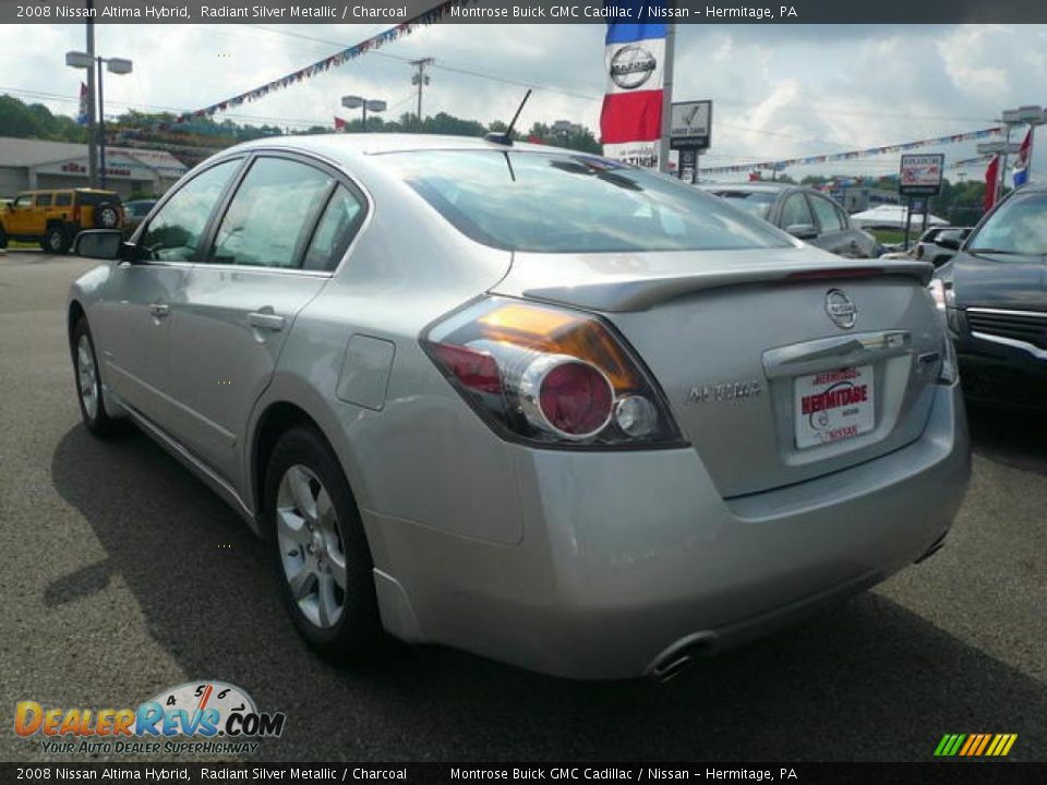 2008 Nissan Altima Hybrid Radiant Silver Metallic / Charcoal Photo #5