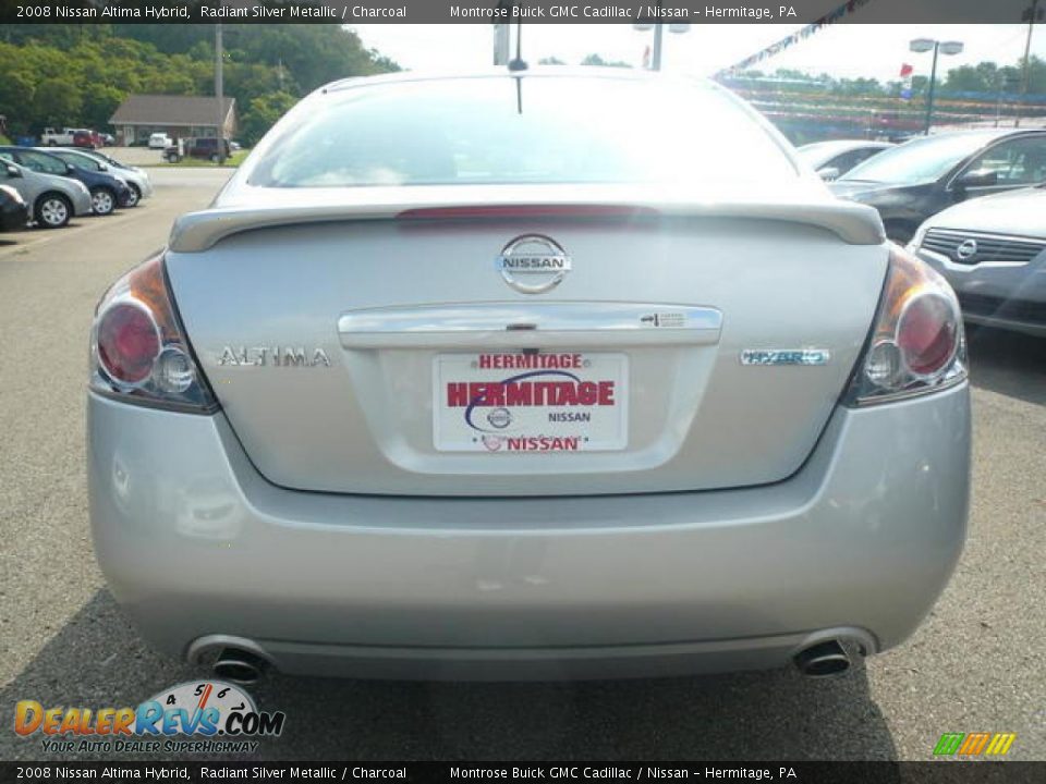 2008 Nissan Altima Hybrid Radiant Silver Metallic / Charcoal Photo #6