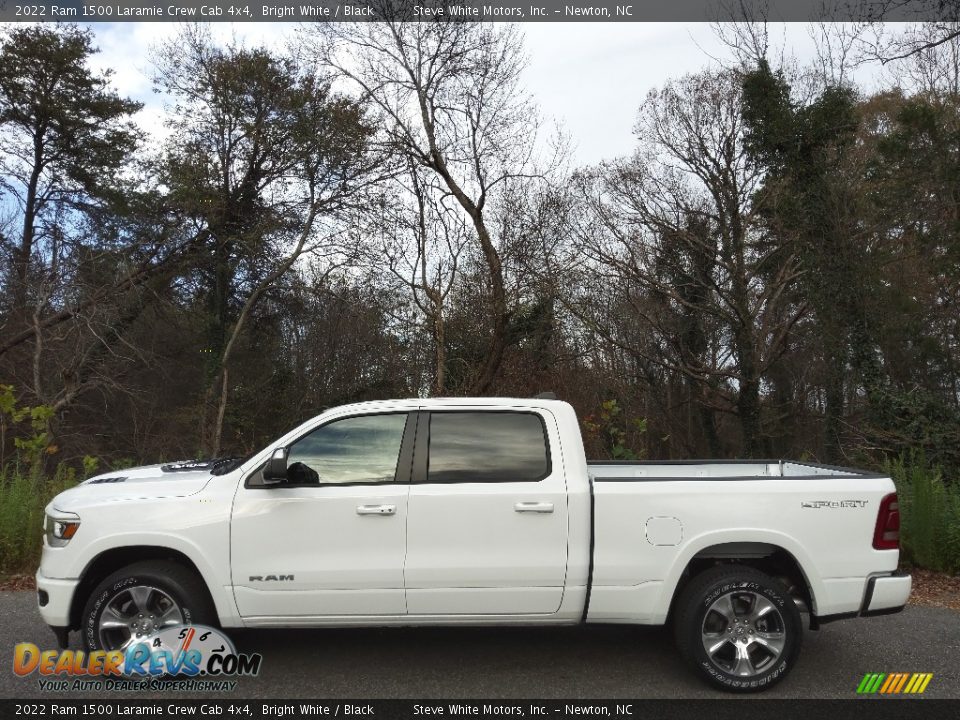 2022 Ram 1500 Laramie Crew Cab 4x4 Bright White / Black Photo #1