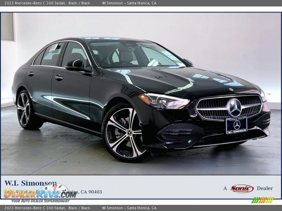 2023 Mercedes-Benz C 300 Sedan Black / Black Photo #1