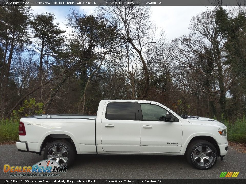 2022 Ram 1500 Laramie Crew Cab 4x4 Bright White / Black Photo #5