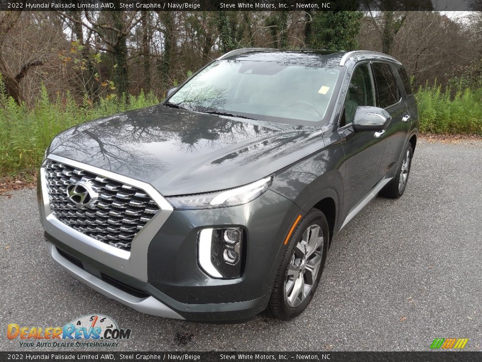 2022 Hyundai Palisade Limited AWD Steel Graphite / Navy/Beige Photo #3