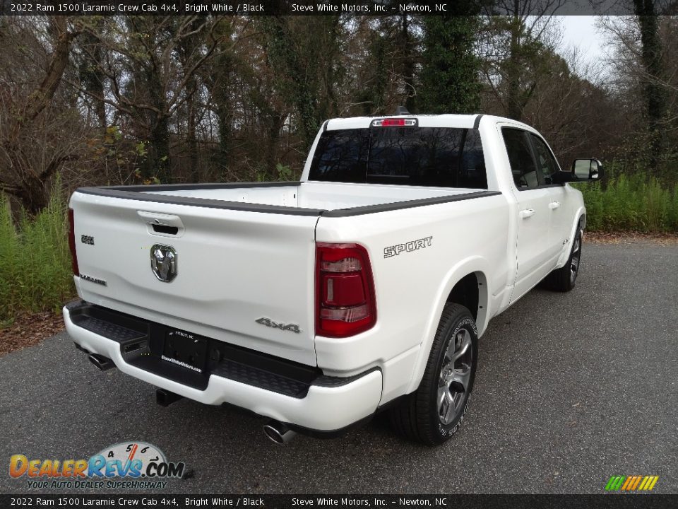 2022 Ram 1500 Laramie Crew Cab 4x4 Bright White / Black Photo #6