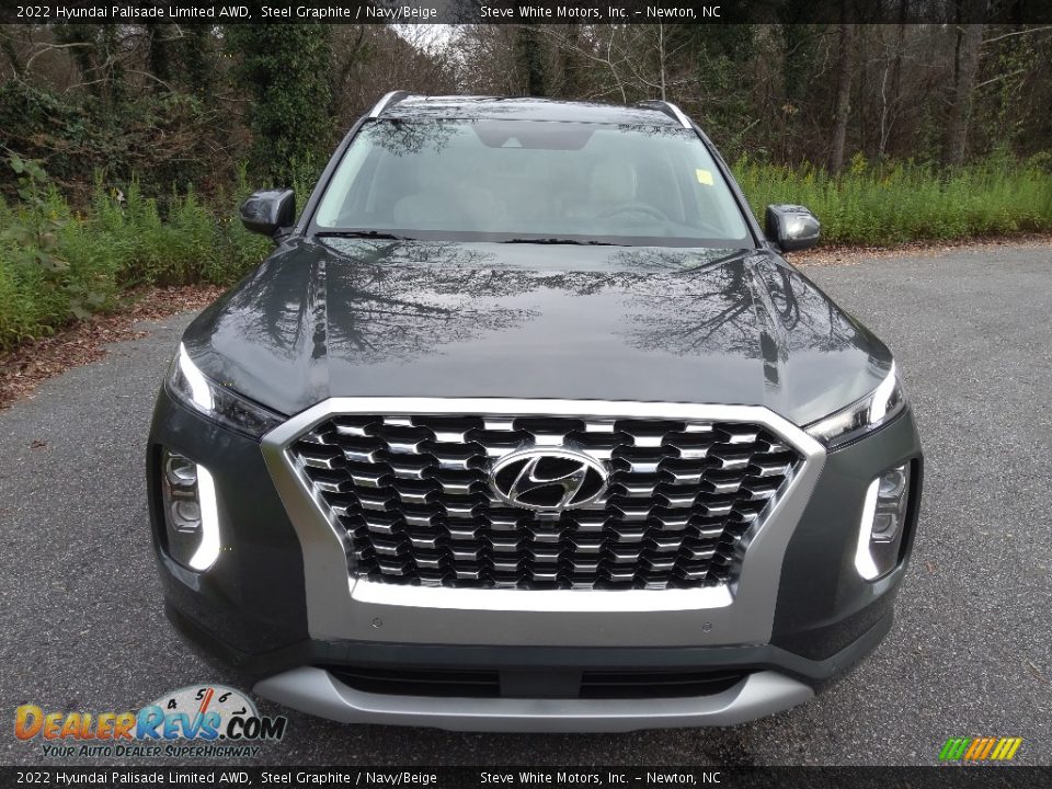 2022 Hyundai Palisade Limited AWD Steel Graphite / Navy/Beige Photo #4