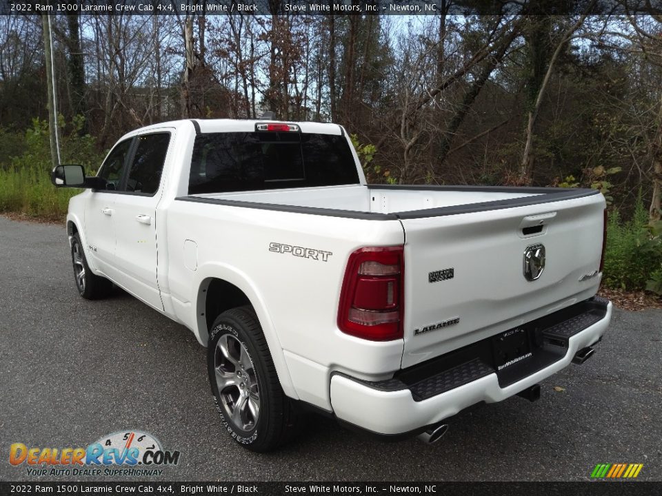 2022 Ram 1500 Laramie Crew Cab 4x4 Bright White / Black Photo #9