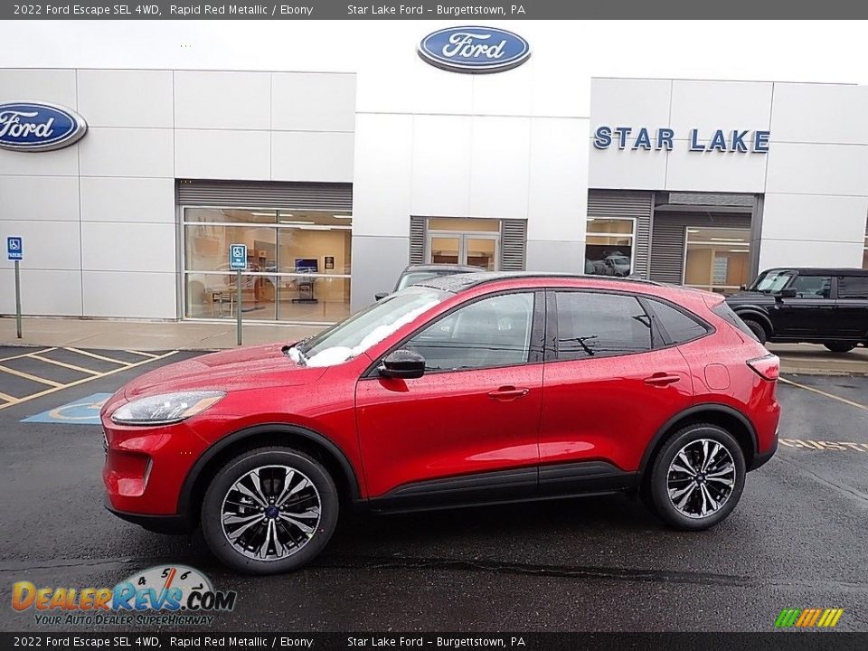 2022 Ford Escape SEL 4WD Rapid Red Metallic / Ebony Photo #1