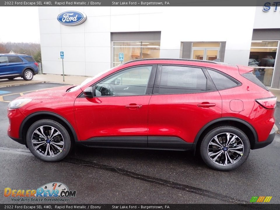 Rapid Red Metallic 2022 Ford Escape SEL 4WD Photo #2