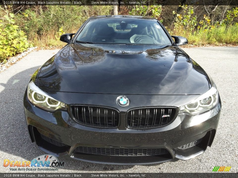 2018 BMW M4 Coupe Black Sapphire Metallic / Black Photo #3