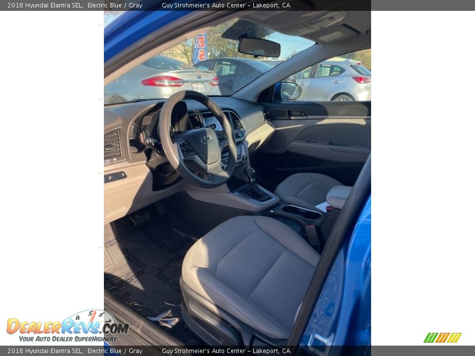 2018 Hyundai Elantra SEL Electric Blue / Gray Photo #8