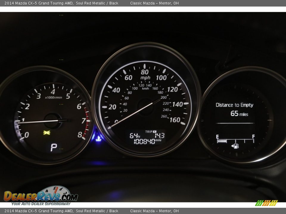 2014 Mazda CX-5 Grand Touring AWD Soul Red Metallic / Black Photo #8