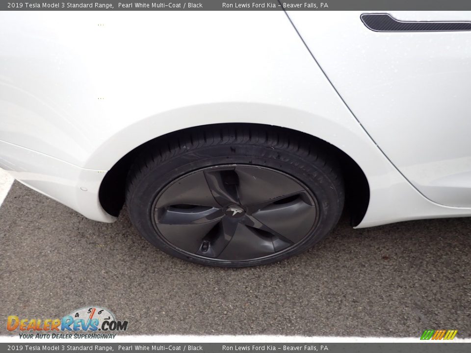 2019 Tesla Model 3 Standard Range Pearl White Multi-Coat / Black Photo #5