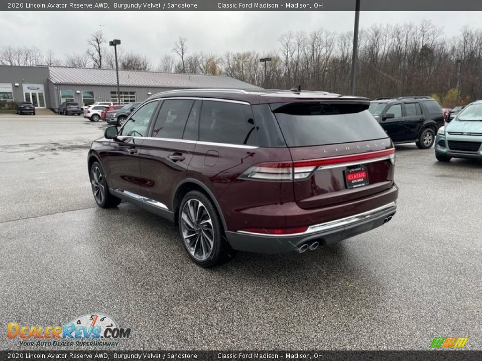 2020 Lincoln Aviator Reserve AWD Burgundy Velvet / Sandstone Photo #7