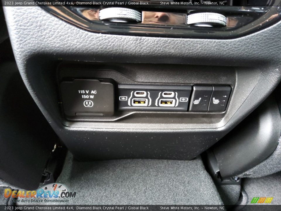 2023 Jeep Grand Cherokee Limited 4x4 Diamond Black Crystal Pearl / Global Black Photo #14