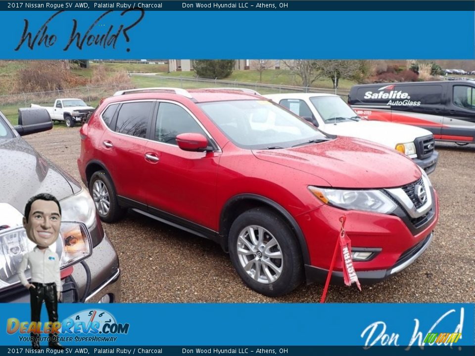 2017 Nissan Rogue SV AWD Palatial Ruby / Charcoal Photo #1