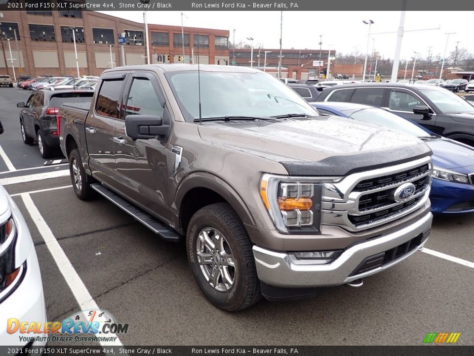 2021 Ford F150 XLT SuperCrew 4x4 Stone Gray / Black Photo #3