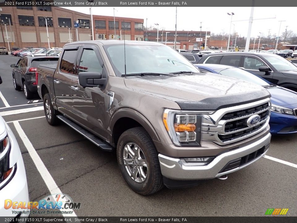 2021 Ford F150 XLT SuperCrew 4x4 Stone Gray / Black Photo #3