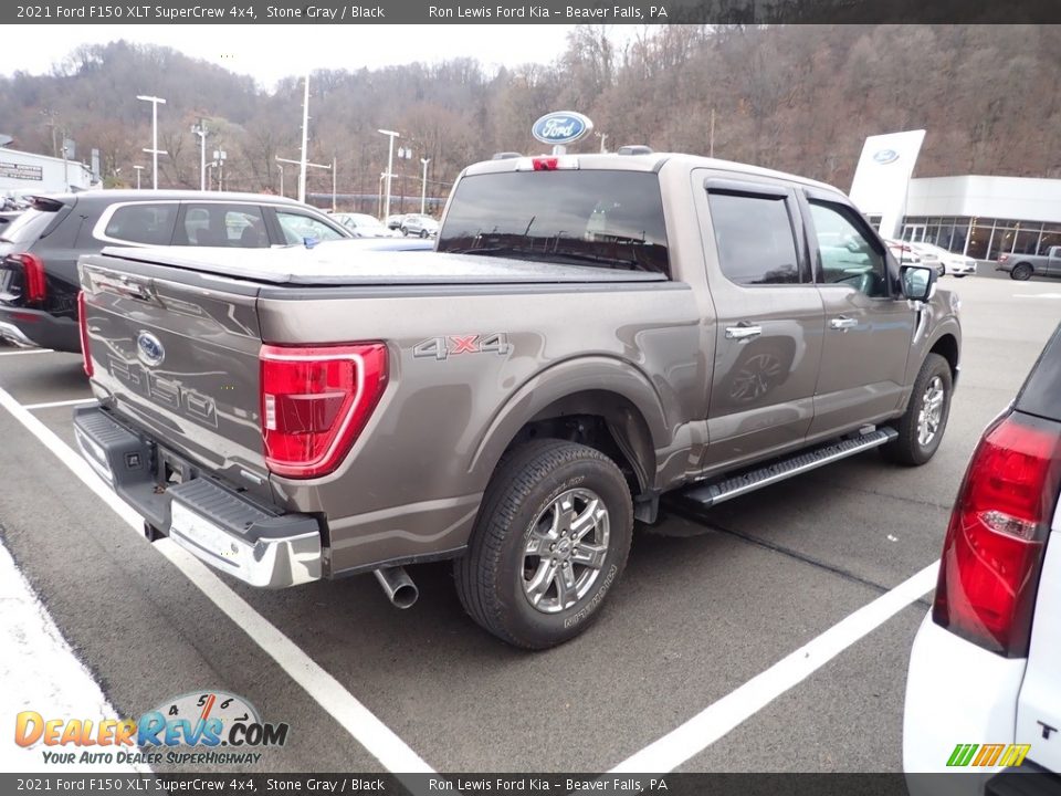 2021 Ford F150 XLT SuperCrew 4x4 Stone Gray / Black Photo #4